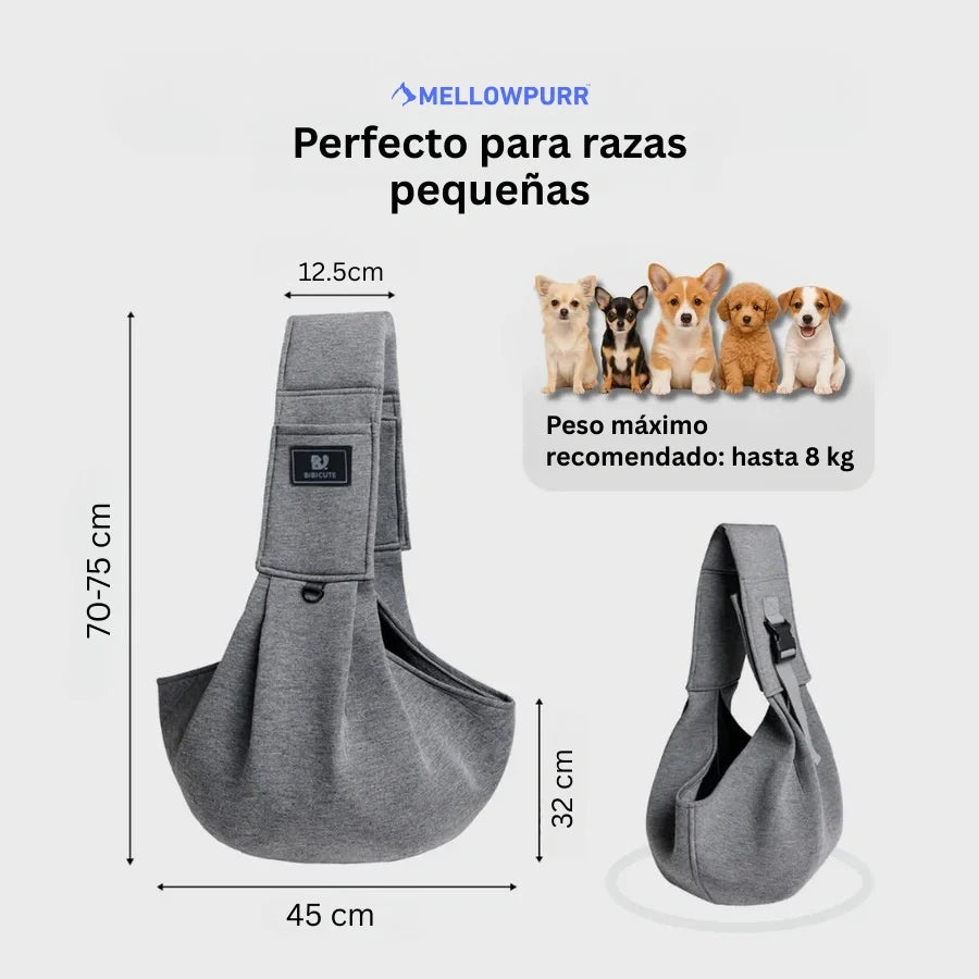 Bandolera de transporte para perros pequeños