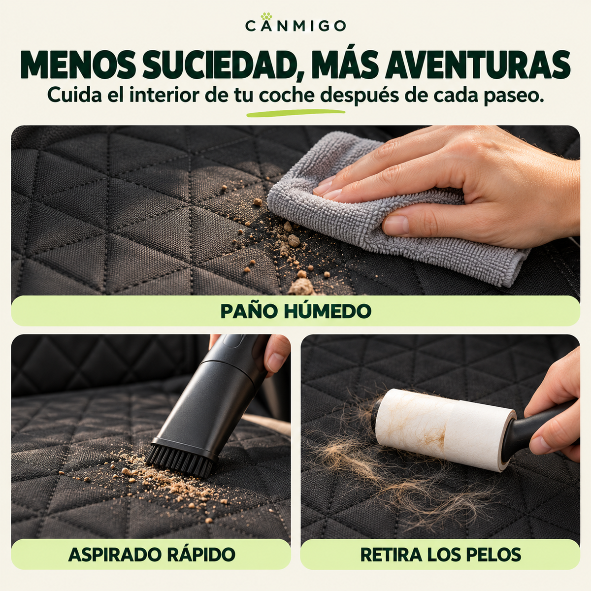 Protector de coche para perros con base rígida | CANMIGO